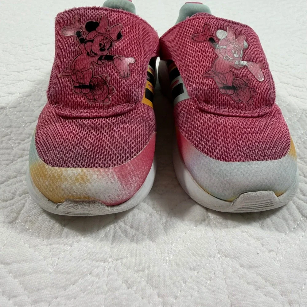 Kids Adidas Minnie Mouse Pink Running Shoes Size 7.5K‎ Toddler Girls